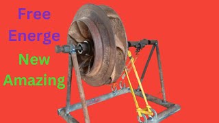 Build Flywheel Spring Machine Make Amazing Electricity Free Energy Generator Alternator