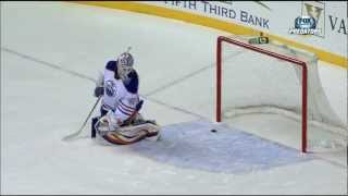 Legwand Goal From Center Ice on Dubnyk 3/8/13