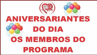 ANIVERSARIANTES DO DIA 01 DE AGOSTO DO PROGRAMA - GRATUITAMENTE SEJA MEMBRO PELO ZAP 81 982459354