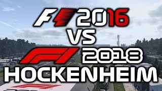 F1 2018 vs F1 2016 Hockenheim Comparison!