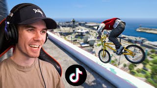 I Tried VIRAL TikTok Stunts In GTA 5!