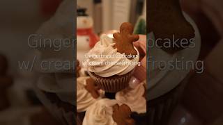 Gingerbread Cupcakes! #christmas #baking #dessert #christmasbaking #recipe