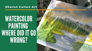 Watercolor Landscape Where It Went Wrong & Solutions