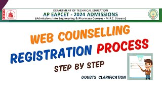 WEB COUNSELLING REGISTRATION PROCESS STEP BY STEP || కౌన్సిలింగ్ రిజిస్ట్రేషన్ || ఏపీ ఈఏపీసెట్ 2024