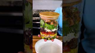 Chicken Salad Jar Meal Prep #shorts