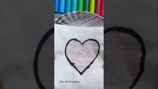 Water fleeting art on tissue paper 😮🧻#shorts #drawing #5minutecrafts #bmartcreations #youtubeshorts