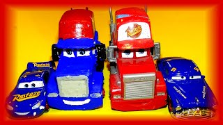 Pixar Cars Custom Mack The Hauler as Fabulous Mack and Lightning McQueen and Doc Hudson Full Version