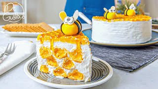 Torta con bignè: questa cheesecake al miele è un inno alla primavera!