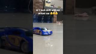 A 1 inch drift with an Actual Car - RC Gameplay #remotecontrol  #drift #toycar #remotecontrolcar