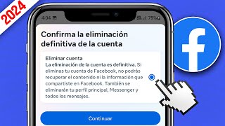 Como ELIMINAR CUENTA de FACEBOOK 2024 - Paso a Paso