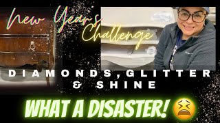 Spray Metallic Paint | New Years Challenge | Extreme Furniture Makeover | What a Disaster