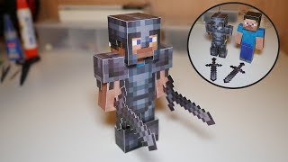 네더라이트 갑옷을 입은 스티브 만들기 How to make a steve in netherite armor