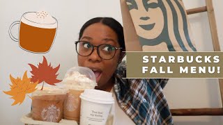 Starbucks Fall Menu 2021!