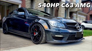 All The BENEFITS Of A 540 HP C63 AMG P31 DRIFTS, BRUTAL V8 SOUNDS