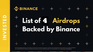 DAFTAR 4 AIRDROP YANG DI BACKUP BINANCE!