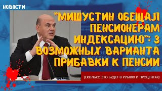 Мишустин обещал пенсионерам индексацию. 3 возможных варианта прибавки к пенсии. Сколько это в рублях