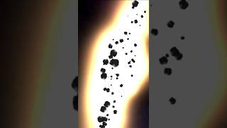 Collision 💥 of two planets ⚪⚪ in simulation #shorts #collision #simulator #universe