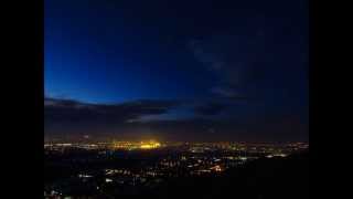 King Fire Smoke over Reno City Lights- Time Lapse