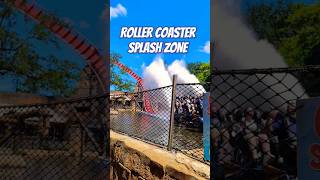 rollercoaster splash zone vs baby #rollercoaster #splashzone #baby