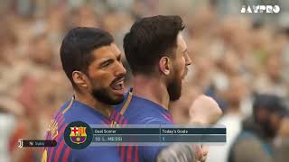 PES 2019 \ JUVENTUS VS BARCELONA Full Match and Amazing goals \ Gameplay PC