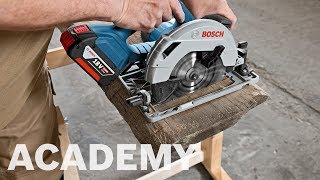 Bosch academy: Batteridrevet sirkelsag GKS 18V 57 G