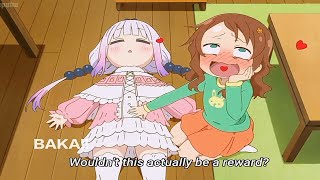 Rubbing Kanna-chan tummy | Miss Kobayashi's Dragon maid seaso2