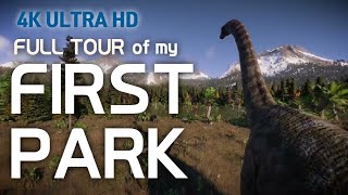 [Jurassic World Evolution 2] A full tour of my first park