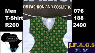 @JFACSPTYLTD Men Shweshwe African Traditional T-shirt 2024