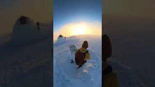 Winter ascent of Ben Nevis via the CMD Arête #scotland #mountains #hiking #climbing #snow