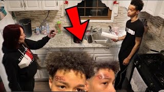 FACE TATTOO PRANK ON MOM😳 (GONE TOO FAR)