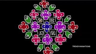 how to make new fancy & beautiful rangoli design from latest rangoli