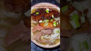 the best Peking duck noodle soup #chinesefoodrecipe #food #shorts