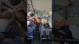 Serbian Basketball team celebrates Germany victory on the team bus #olympics #basketball #paris