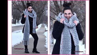 How to Crochet Tutorial: DIY Two-Stitch Grande Scarf