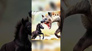 hunter hyena attack on a baby foal😭#youtubeshorts #shorts #foal