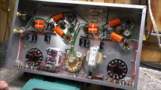 Vintage 1959 Mullard EL-34 With UTC LS-57 Output Transformers In Stereo Williamson Amplifier