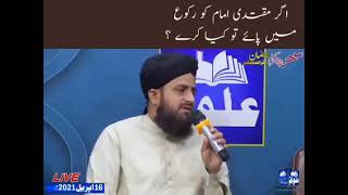 اگر مقتدی امام کو رکوع میں پائے تو کیا کرے