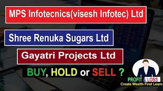 (MPS)Visesh Infotechnics Ltd. | Gayatri Projects Ltd | Shree Renuka Sugars LTD  #stockmarket ,#inve