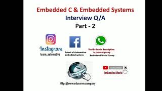 What is Pointer | Embedded C Interview Q/A | Part - 2