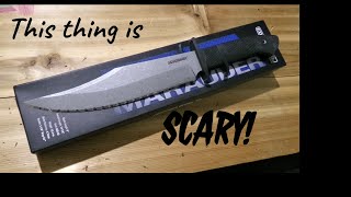 Cold Steel Marauder serrated edge unboxing and first impressions