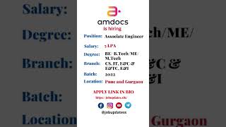 Amdocs hiring #jobs #amdocs #hiringmanagers