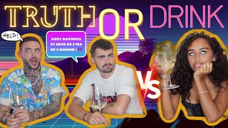 TRUTH OR DRINK avec RAPHAEL et SKYE DE L'ÎLE DE L'AMOUR🌴( C’ÉTAIT INTENSE!! …. À L’AIDE!!!! 🫠🤯 )