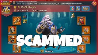 EMPEROR EL FUGAH VS GADZINSKY! 11K TITANS & FULL 12ASTRA TURNS WET NOODLES! SCAMMED ! - Lords Mobile