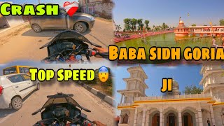 Crazy Sunday ride 😍| Baba sidh swankhe Temple❤️| R15v4 Top end 😨