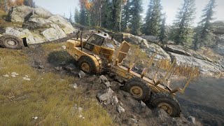 Caterpillar off road with log 🪵 SnowRunner