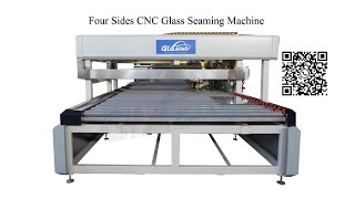 Glass Four Side Edging Machine|Automatic Four Sides Glass Seaming Machine, Automatic Glass Seamer