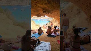 Inside a huge cave #music #vacation #travel #beach #sea #cave #summer #spain #trending #video #ohnoo