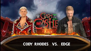 WWE 2K23 | Cody Rhodes vs Edge | Clash of the Castle 2023