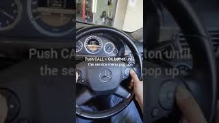 Mercedes Benz E200 W212 Service Indicator Reset