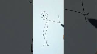 How to draw a stickman!/#viralvideo #shorts #art #stickman #drawingtutorials #youtubeshorts